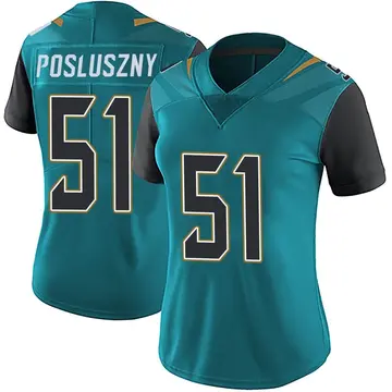 Nike Paul Posluszny Women's Limited Jacksonville Jaguars Teal Vapor Untouchable Team Color Jersey