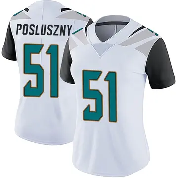 Nike Paul Posluszny Women's Limited Jacksonville Jaguars White Vapor Untouchable Jersey