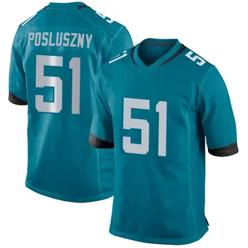 Nike Paul Posluszny Youth Game Jacksonville Jaguars Teal Jersey