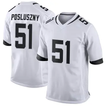 Nike Paul Posluszny Youth Game Jacksonville Jaguars White Jersey