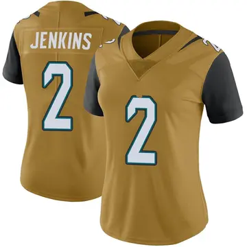 Nike Rayshawn Jenkins Women's Limited Jacksonville Jaguars Gold Color Rush Vapor Untouchable Jersey
