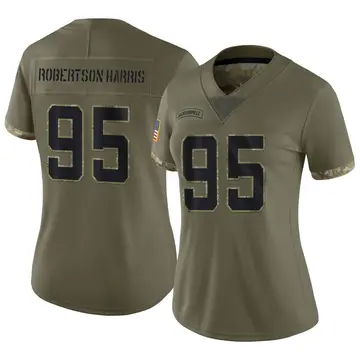 Nike Roy Robertson-Harris Women's Limited Jacksonville Jaguars Olive 2022 Salute To Service Jersey