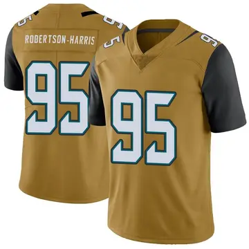 Nike Roy Robertson-Harris Youth Limited Jacksonville Jaguars Gold Color Rush Vapor Untouchable Jersey