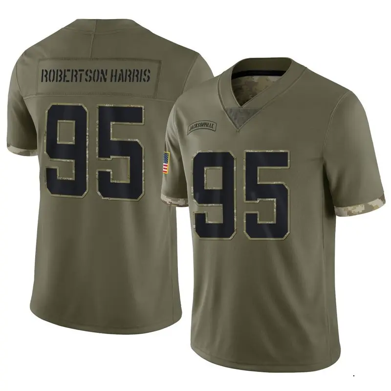 Nike Roy Robertson-Harris Youth Limited Jacksonville Jaguars Olive 2022 Salute To Service Jersey