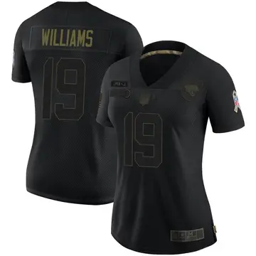 Nike Seth Williams Women's Limited Jacksonville Jaguars Black 2020 Salute To Service Jersey