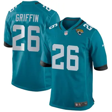 Nike Shaquill Griffin Men's Game Jacksonville Jaguars Teal Jersey