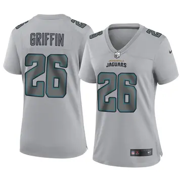 Nike Shaquill Griffin Women's Game Jacksonville Jaguars Gray Atmosphere Fashion Jersey
