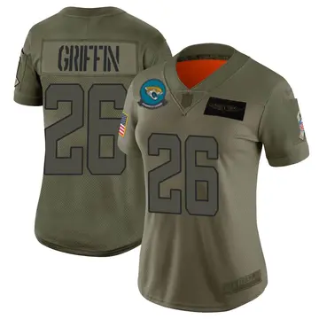 Nike Shaquill Griffin Women's Limited Jacksonville Jaguars Camo 2019 Salute to Service Jersey