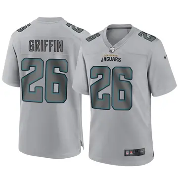 Nike Shaquill Griffin Youth Game Jacksonville Jaguars Gray Atmosphere Fashion Jersey