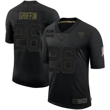 Nike Shaquill Griffin Youth Limited Jacksonville Jaguars Black 2020 Salute To Service Jersey