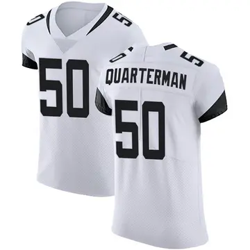 Nike Shaquille Quarterman Men's Elite Jacksonville Jaguars White Vapor Untouchable Road Jersey