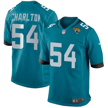Nike Taco Charlton Men's Game Jacksonville Jaguars Teal Jersey