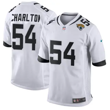 Nike Taco Charlton Men's Game Jacksonville Jaguars White Jersey
