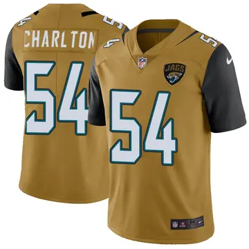 Nike Taco Charlton Youth Limited Jacksonville Jaguars Gold Color Rush Vapor Untouchable Jersey