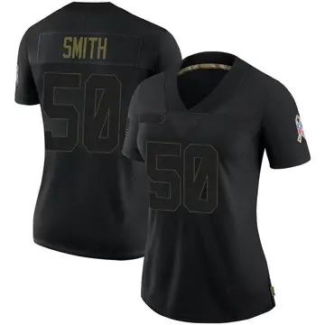 Nike Telvin Smith Women's Limited Jacksonville Jaguars Black 2020 Salute To Service Jersey
