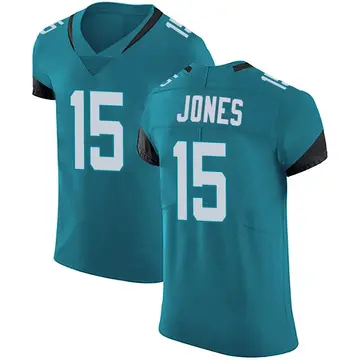 Nike Tim Jones Men's Elite Jacksonville Jaguars Teal Vapor Untouchable Alternate Jersey