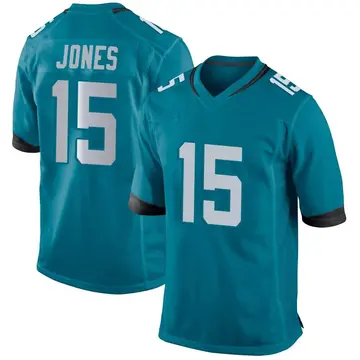 Nike Tim Jones Men's Game Jacksonville Jaguars Teal Jersey