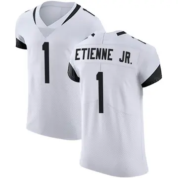 Nike Travis Etienne Jr. Men's Elite Jacksonville Jaguars White Vapor Untouchable Road Jersey