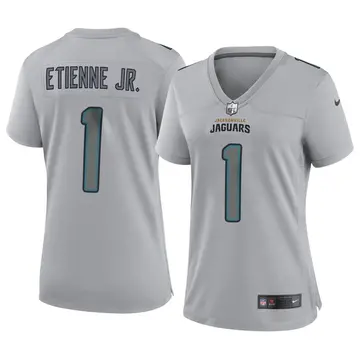 Nike Travis Etienne Jr. Women's Game Jacksonville Jaguars Gray Atmosphere Fashion Jersey