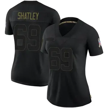 Nike Tyler Shatley Women's Limited Jacksonville Jaguars Black 2020 Salute To Service Jersey