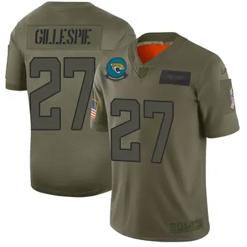 Nike Tyree Gillespie Men's Limited Jacksonville Jaguars Camo 2019 Salute to Service Jersey