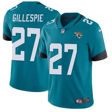 Nike Tyree Gillespie Men's Limited Jacksonville Jaguars Teal Vapor Untouchable Jersey