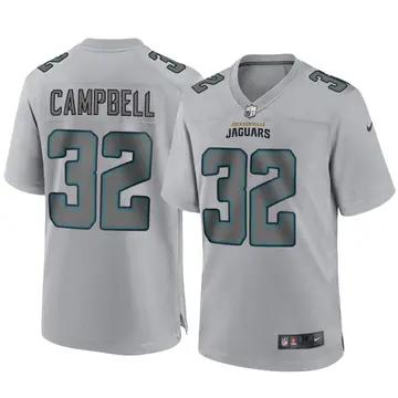 Nike Tyson Campbell Men's Game Jacksonville Jaguars Gray Atmosphere Fashion Jersey