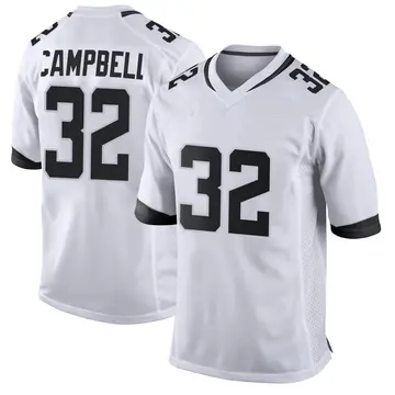 Nike Tyson Campbell Youth Game Jacksonville Jaguars White Jersey