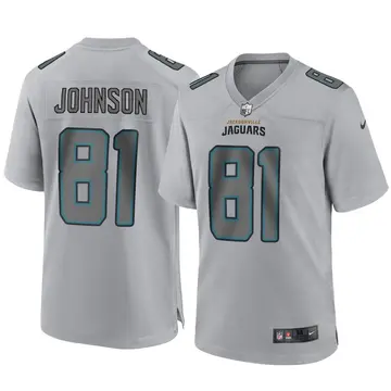 Nike Willie Johnson Men's Game Jacksonville Jaguars Gray Atmosphere Fashion Jersey