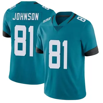 Nike Willie Johnson Men's Limited Jacksonville Jaguars Teal Vapor Untouchable Jersey