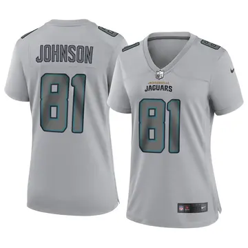 Nike Willie Johnson Women's Game Jacksonville Jaguars Gray Atmosphere Fashion Jersey