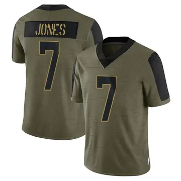Nike Zay Jones Men's Limited Jacksonville Jaguars Olive 2021 Salute To Service Jersey
