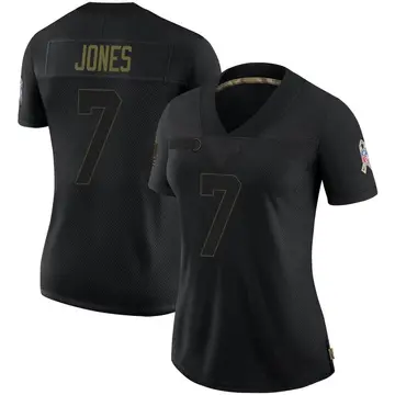 Nike Zay Jones Women's Limited Jacksonville Jaguars Black 2020 Salute To Service Jersey