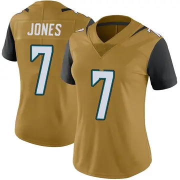 Nike Zay Jones Women's Limited Jacksonville Jaguars Gold Color Rush Vapor Untouchable Jersey